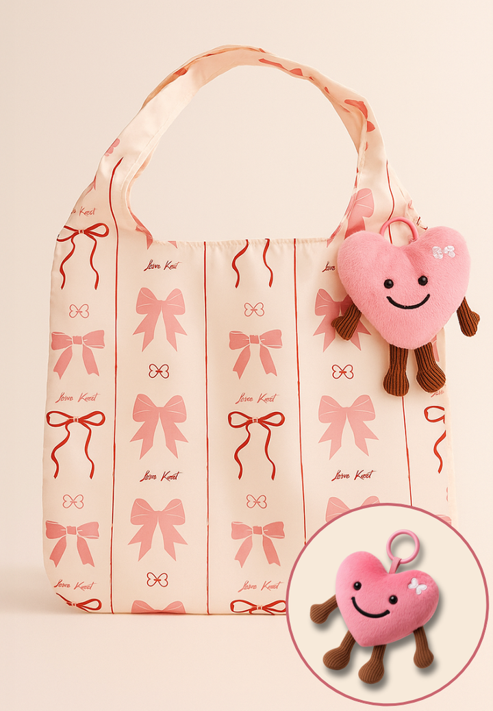 Love Knot’s 7th Birthday Edition Pink Heart Plushie Bag