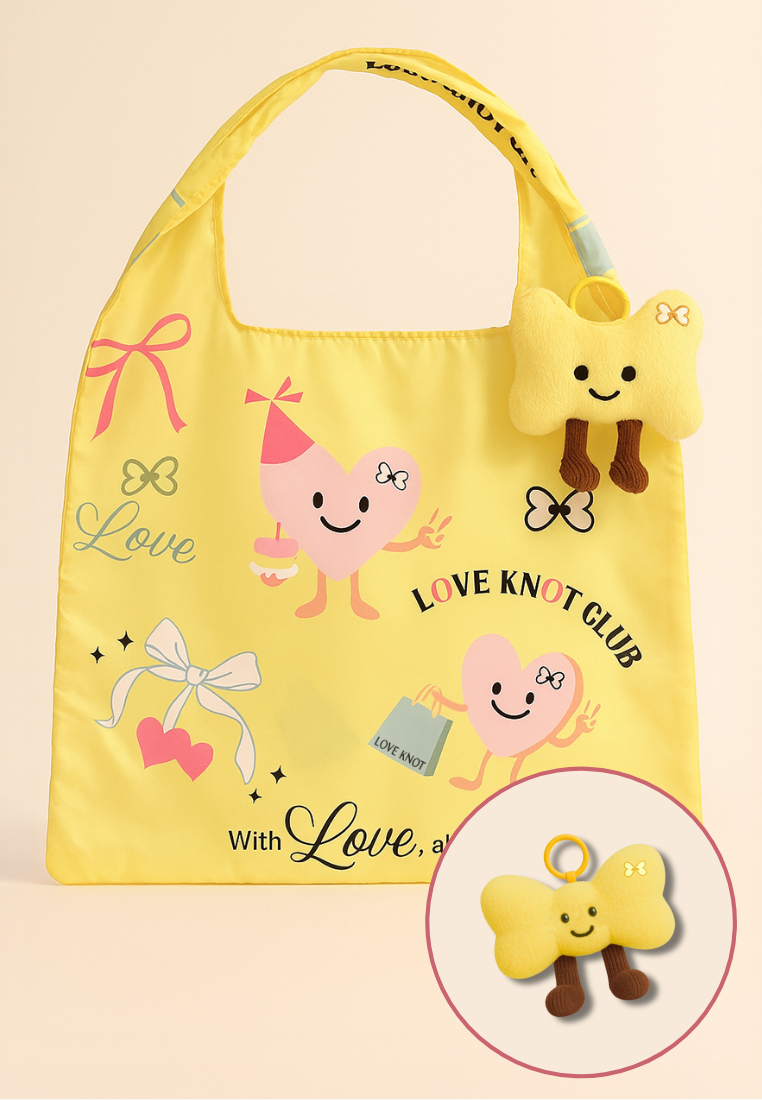Love Knot’s 7th Birthday Edition Yellow Ribbon Plushie Bag