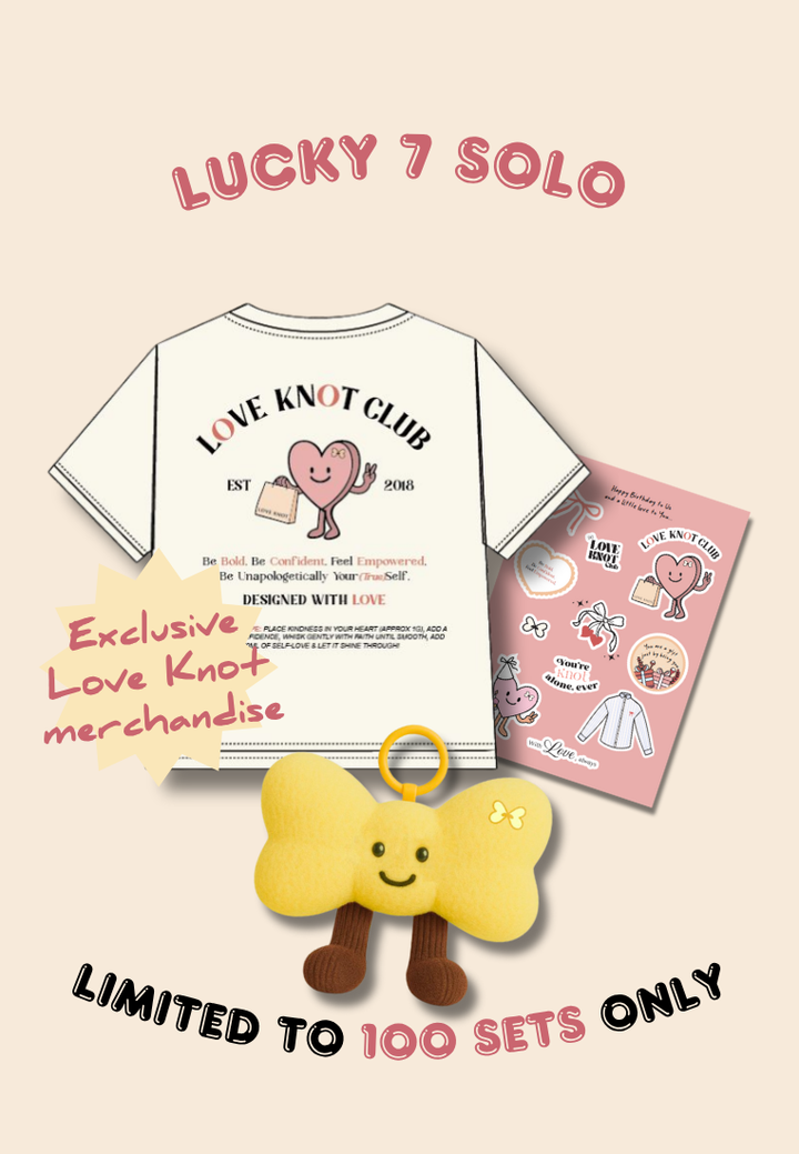 Lucky 7 Solo Bundle (Yellow Ribbon Plushies Bag)