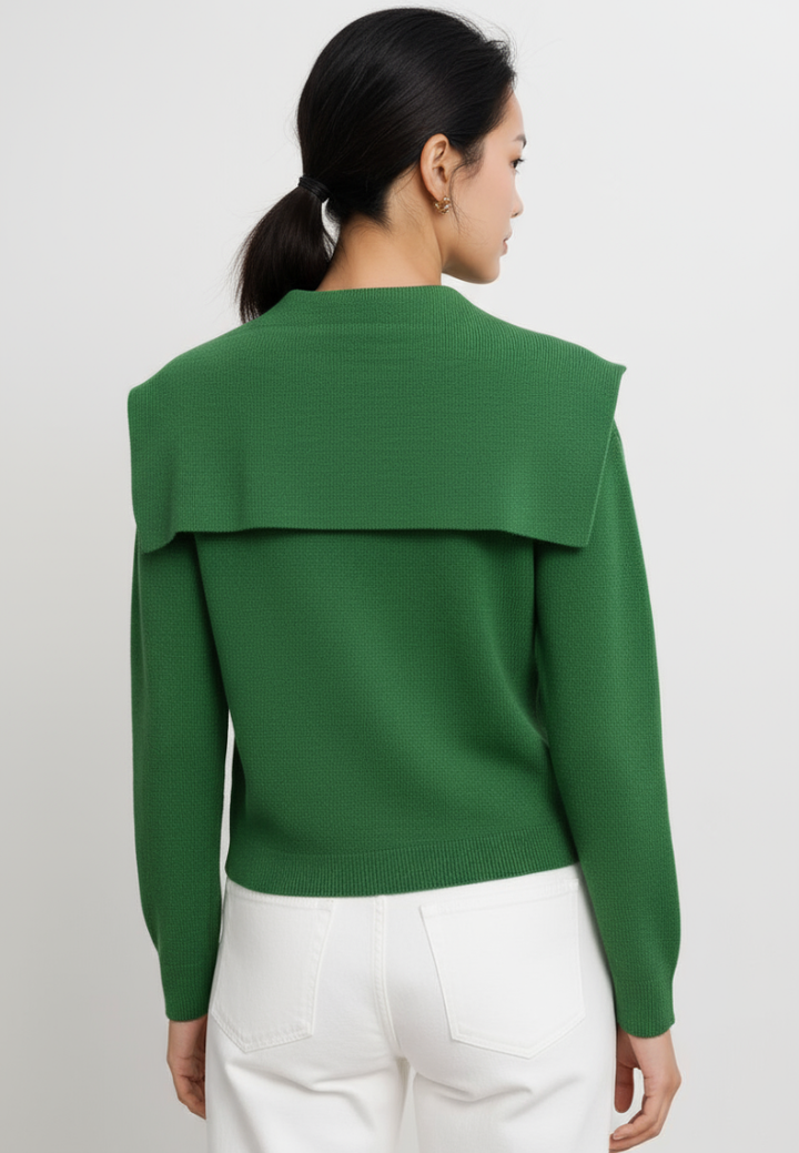 Hudson Textured Knit Hooded Cardigan (Green)