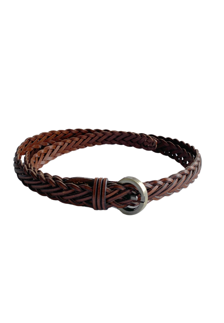 Woven Mesh Belt (Light Brown)