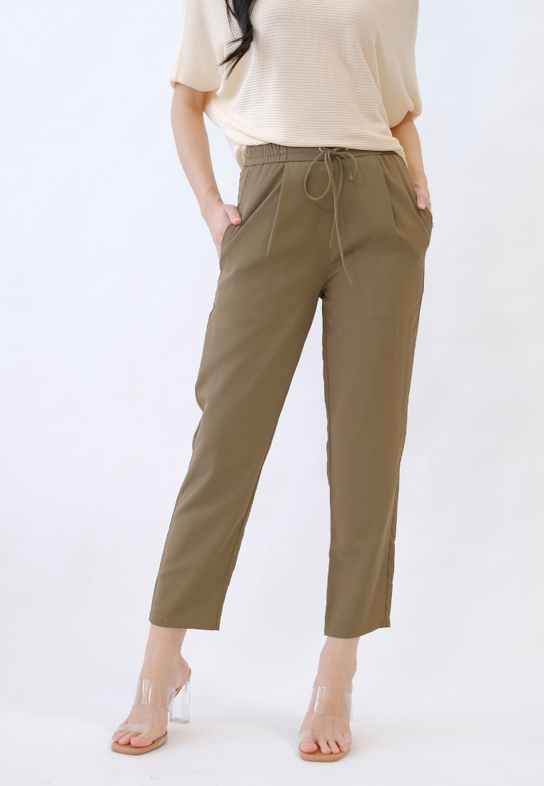 Levine Drawstring Tapered Pants