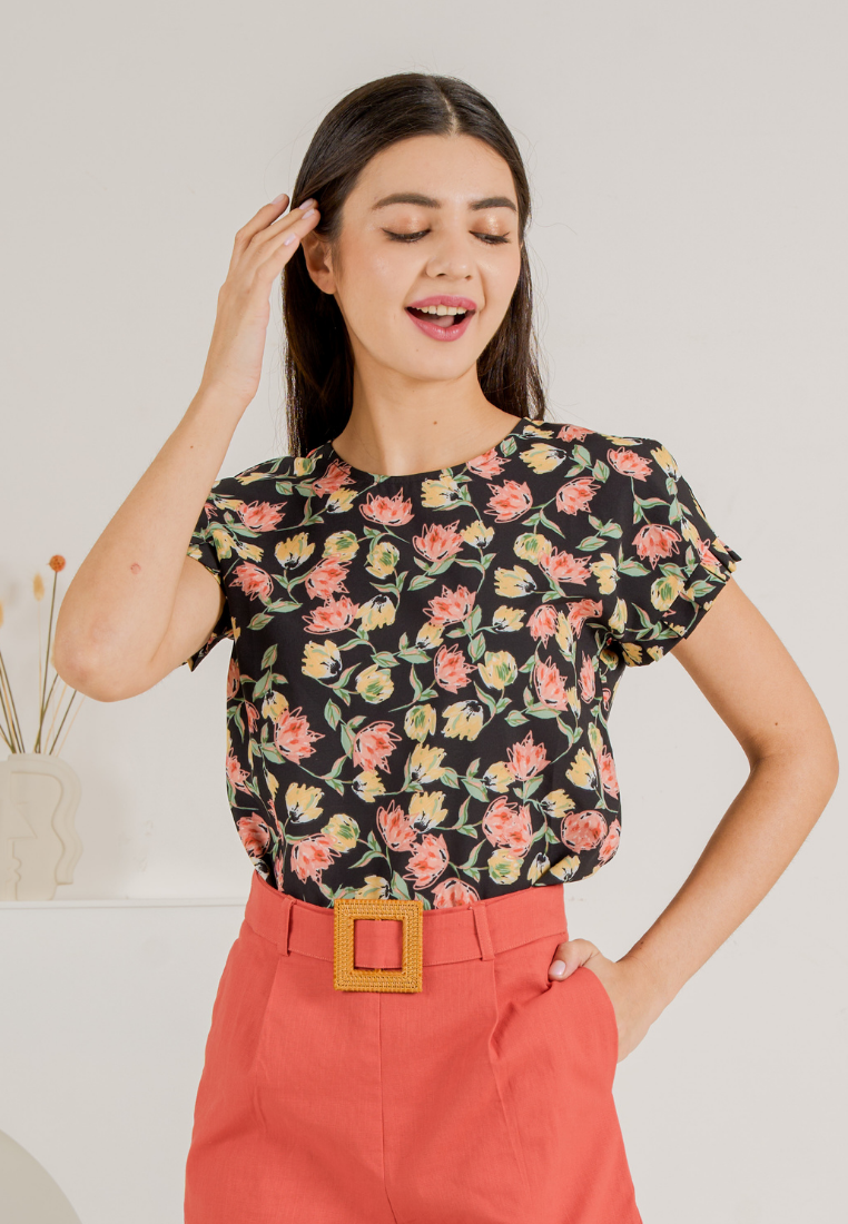 Natasha Floral Blast Top