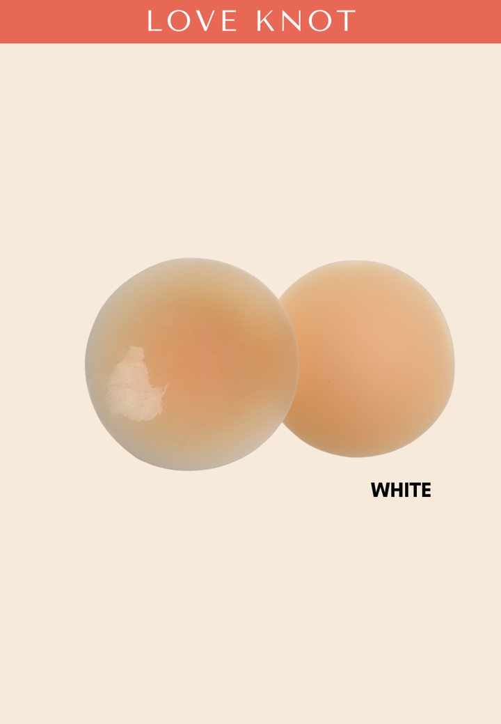 8cm Reusable Adhesive Skin Friendly Breathable Sticker Bra Invisible Solid Silicone Nipple Patch Cover (Round Shape)