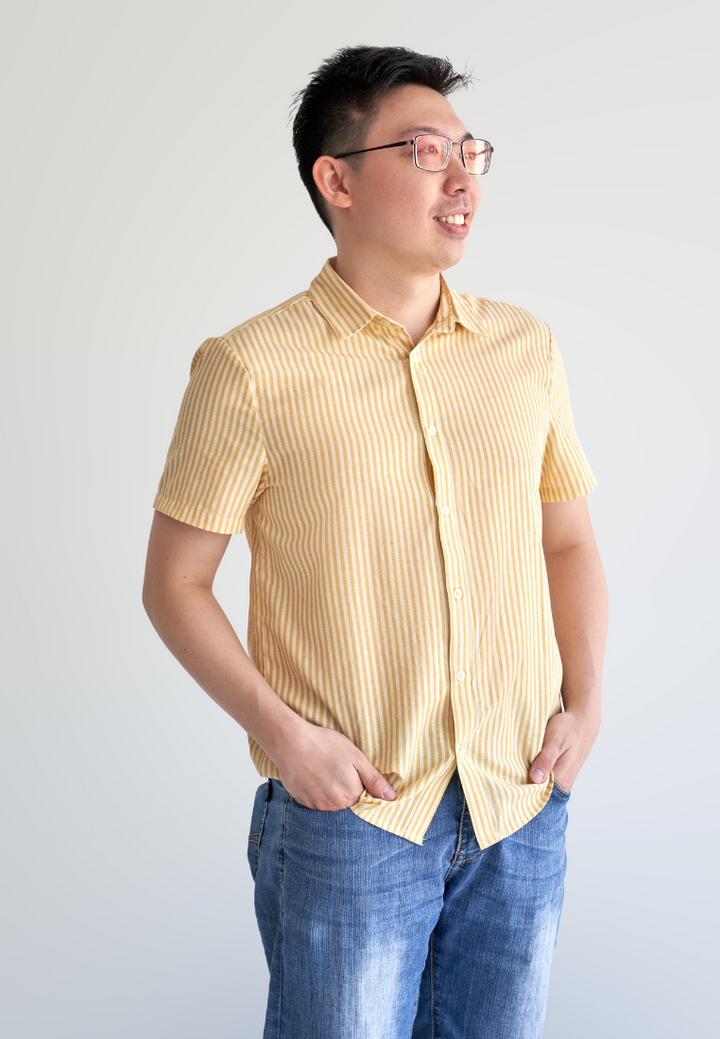 Micah Pinstripes Button Down Shirt