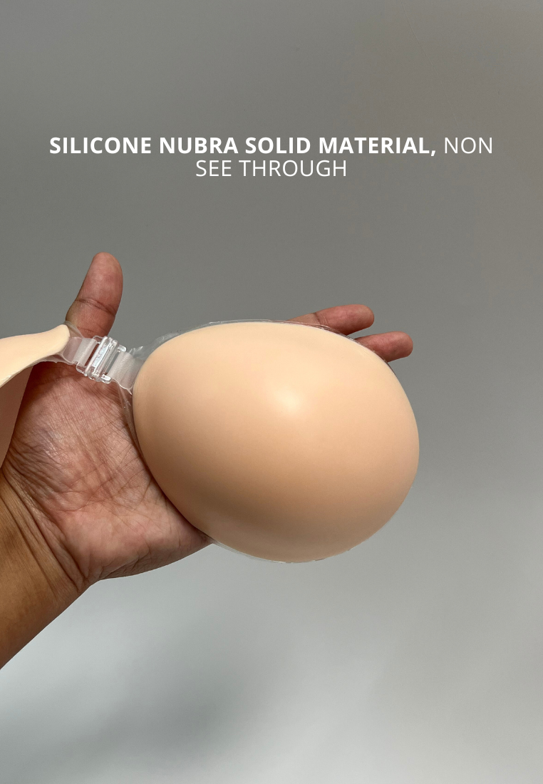 Cup A-C Solid Silicone Seamless Push Up Pad (2cm) Adhesive Nubra