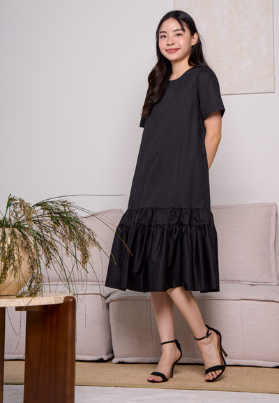 Herminia Ruffle Hem Dress