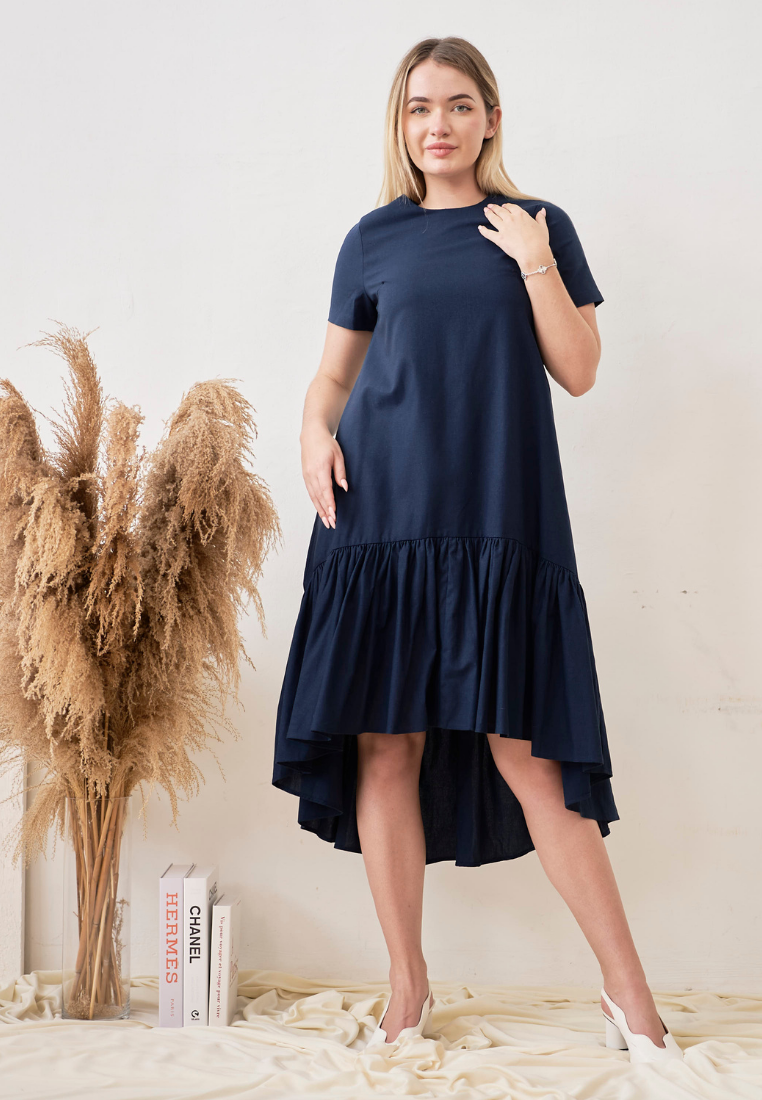 Tassia High Low Ruffles Hem Dress