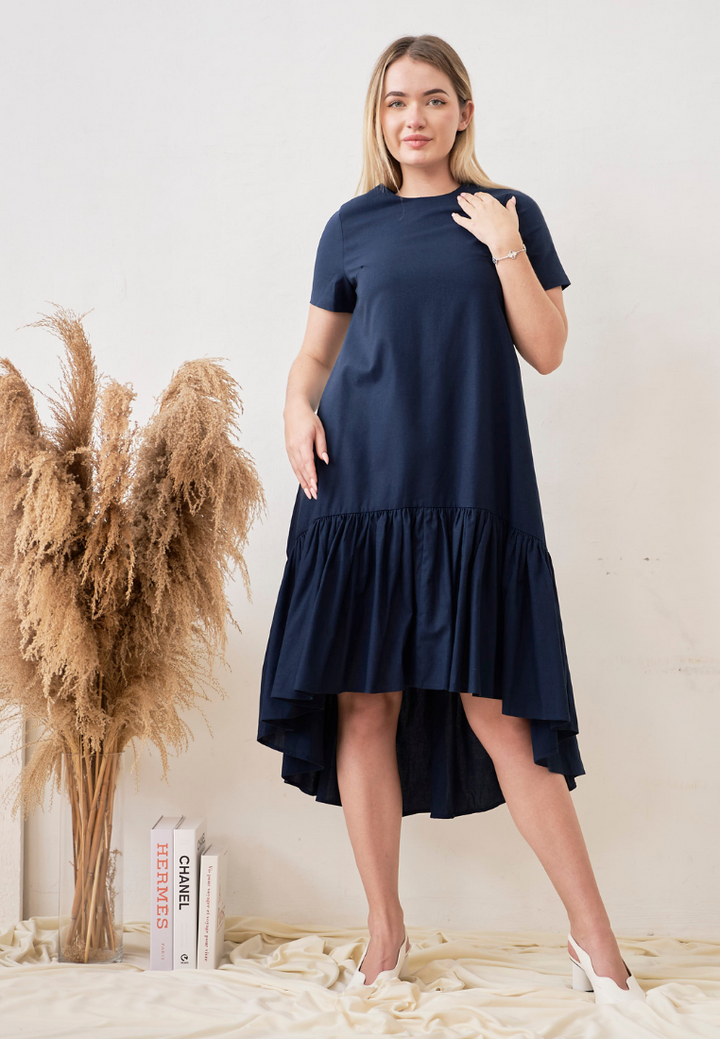 Tassia High Low Ruffles Hem Dress