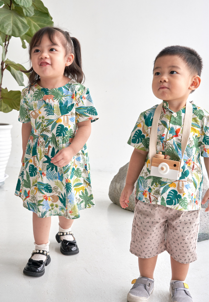 Little Nereida Tropical Prints Dress