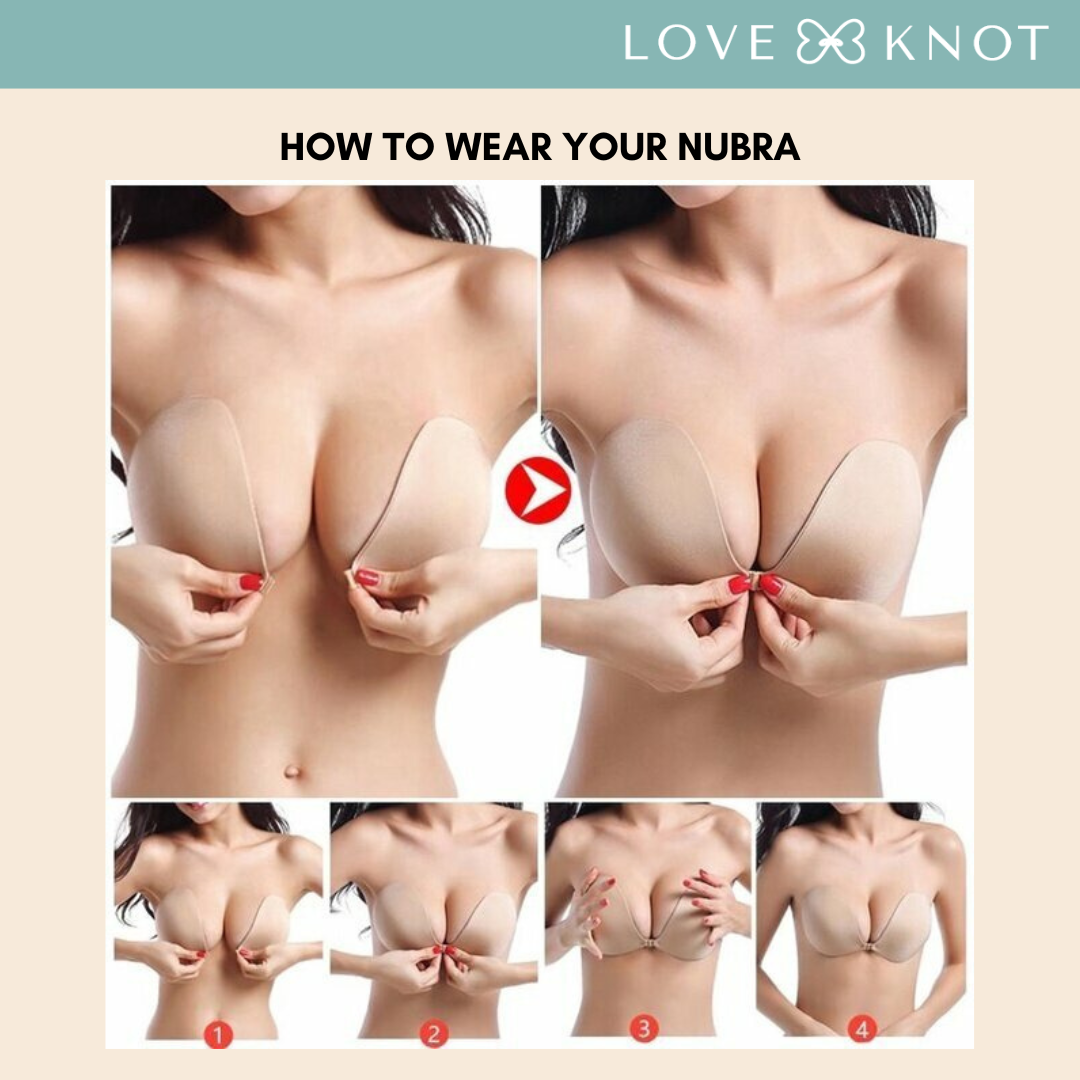 [Imperfect Quality] Love Knot Cup A-F Round Shape Seamless Invisible Adhesive Nubra Push Up Stick On Wedding Silicon Bra 隐形聚拢式胸贴