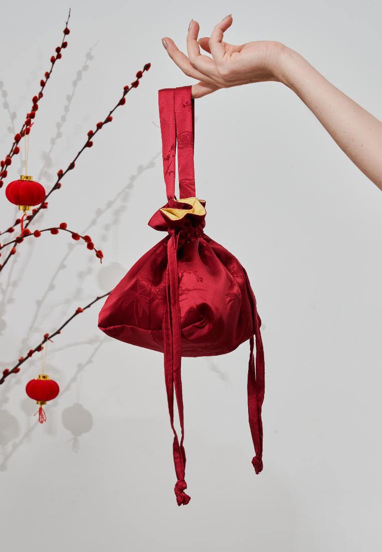 LK CNY Special Edition Lucky Reversible Drawstring Bag (Red)