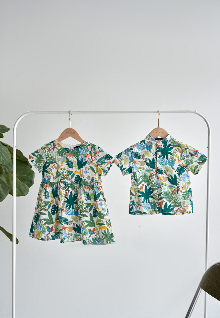 Little Nereida Tropical Prints Dress