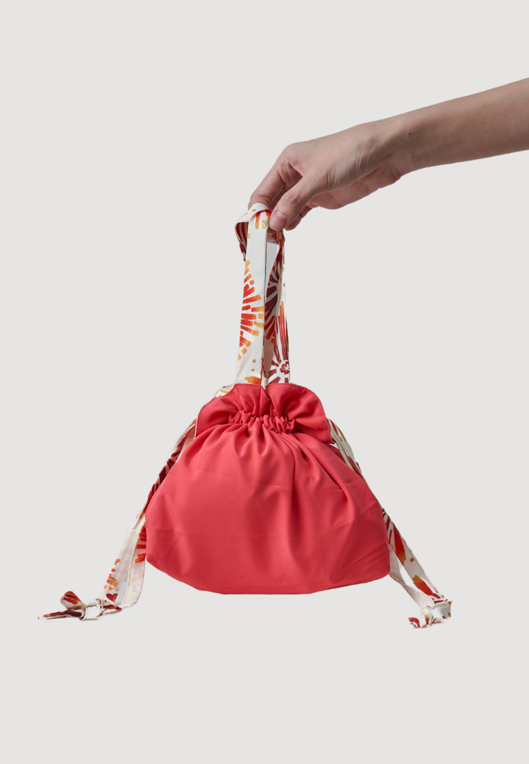 LK CNY Special Edition Lucky Reversible Drawstring Bag (White)