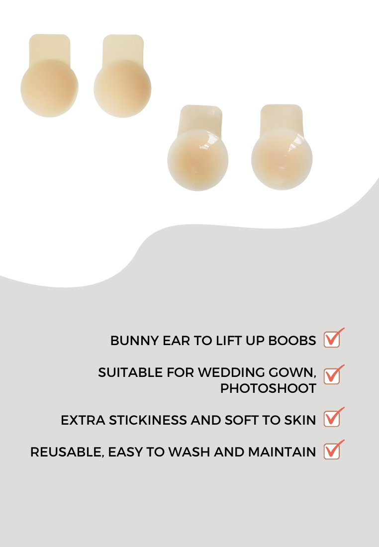 Premium Ultra Thin Silicone Rabbit Ear Seamless Waterproof Adhesive Nubra