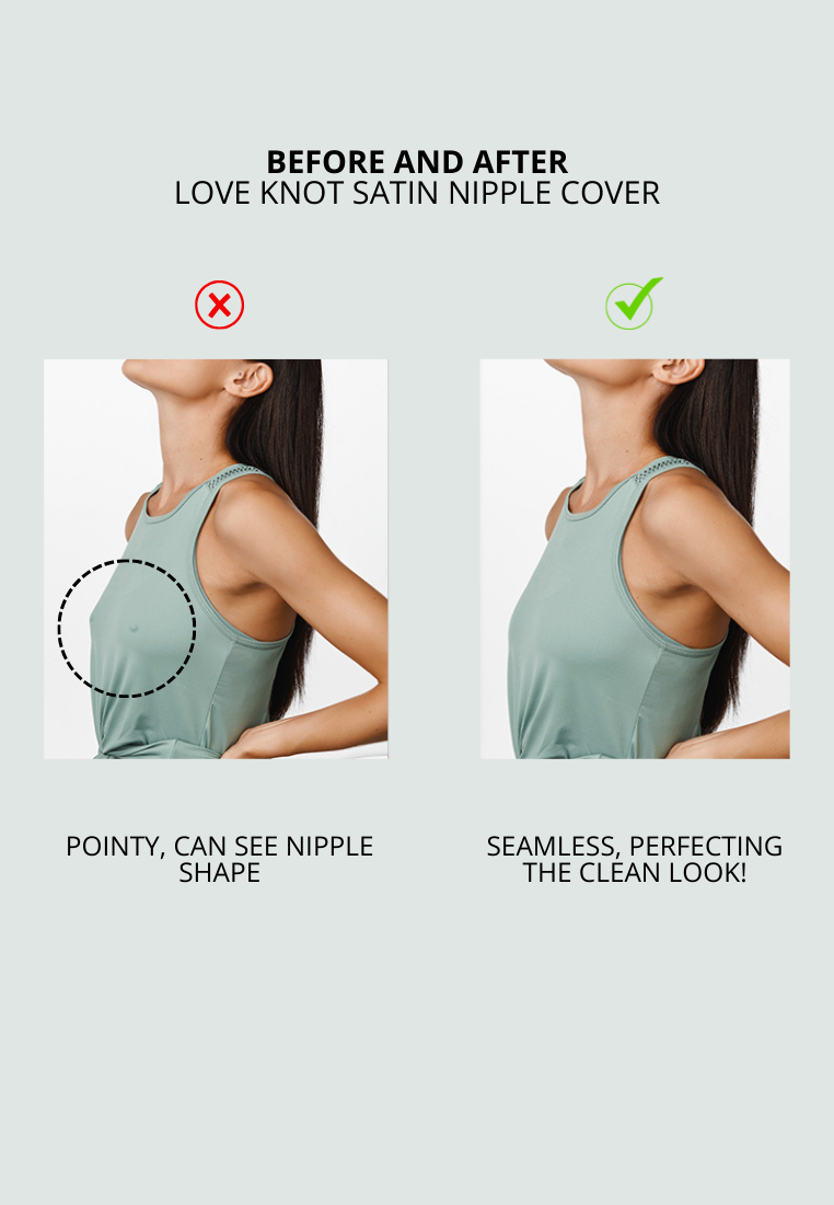 Patchnipple Love Knot Label | Disposable One Time Use Satin Adhesive Nipple Cover ...