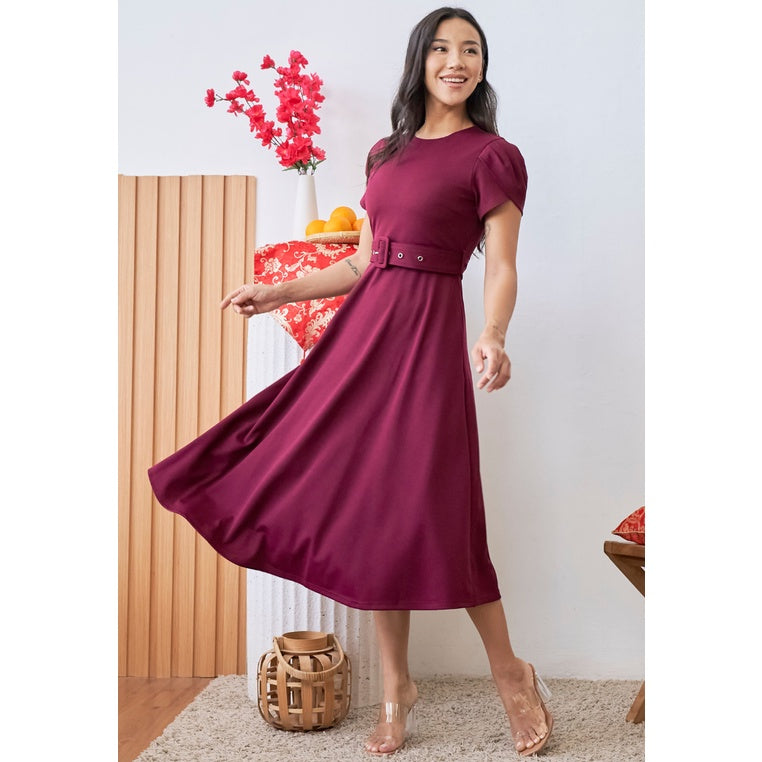 Love Knot Carissa Tulip Sleeves A-line Dress
