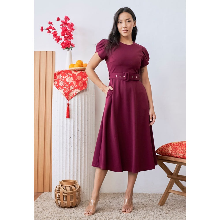 Love Knot Carissa Tulip Sleeves A-line Dress