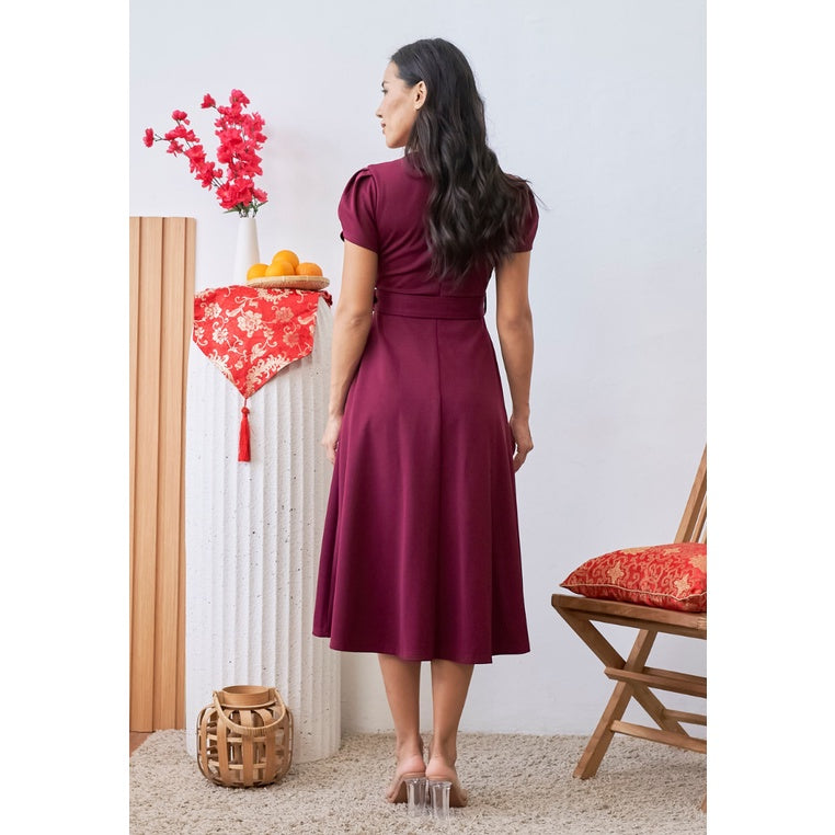 Love Knot Carissa Tulip Sleeves A-line Dress