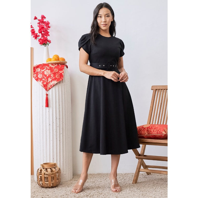 Love Knot Carissa Tulip Sleeves A-line Dress