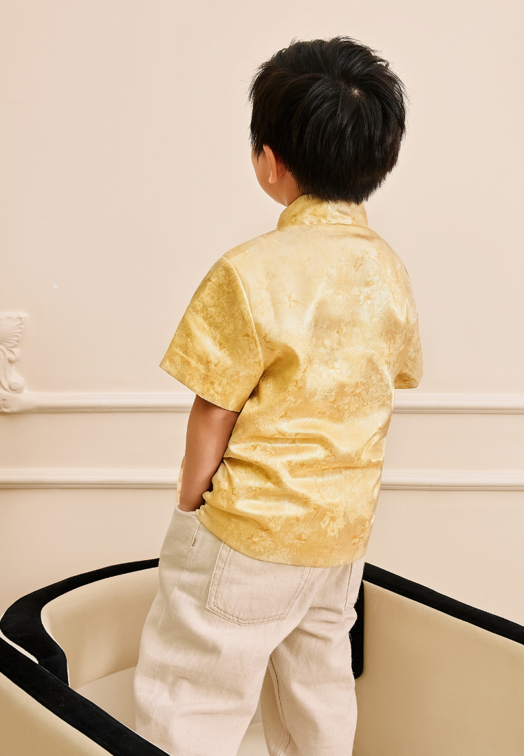 Zhao Yang Golden Petal Boy Samfu Top (Yellow)