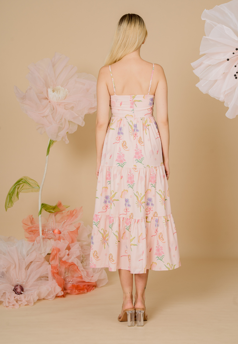 Bloom Cami Maxi Dress (Pink)