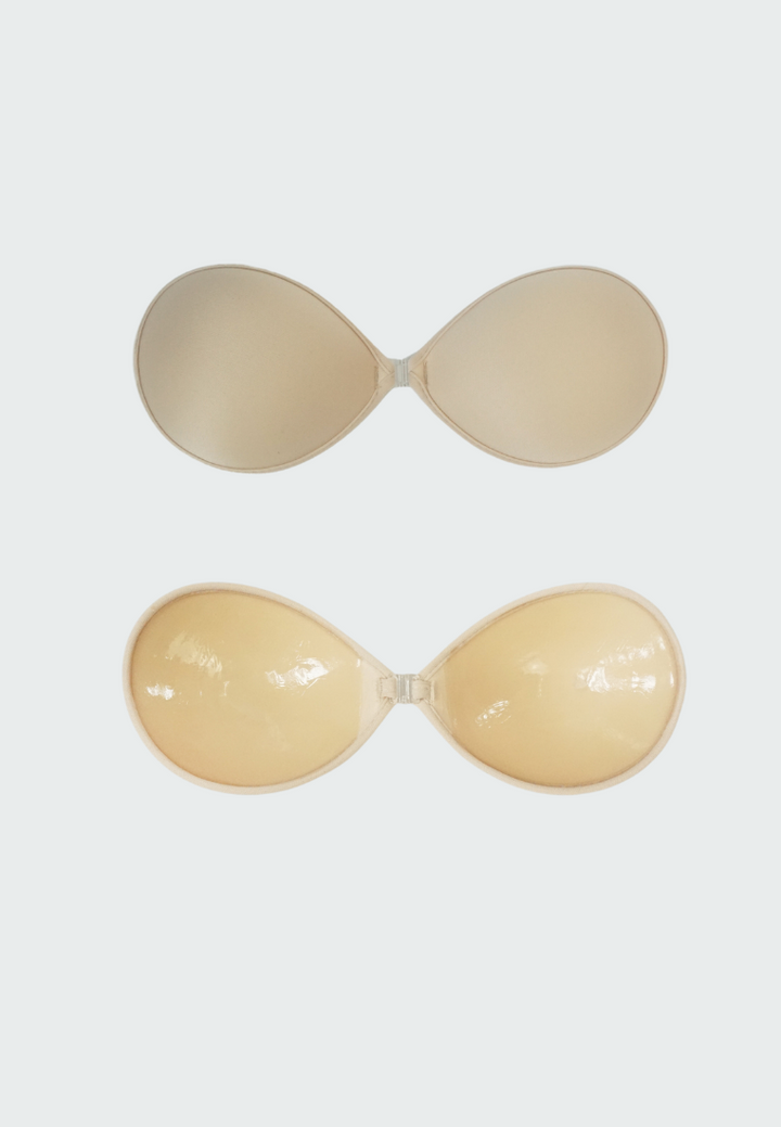 Cup A-H Soft Natural Fabric Round Shape Strong Adhesive Nubra Bra