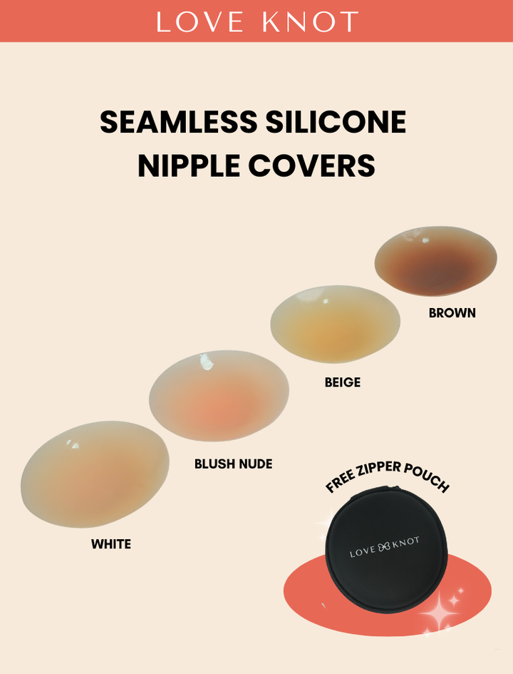 8cm Reusable Adhesive Skin Friendly Breathable Sticker Bra Invisible Solid Silicone Nipple Patch Cover (Round Shape)