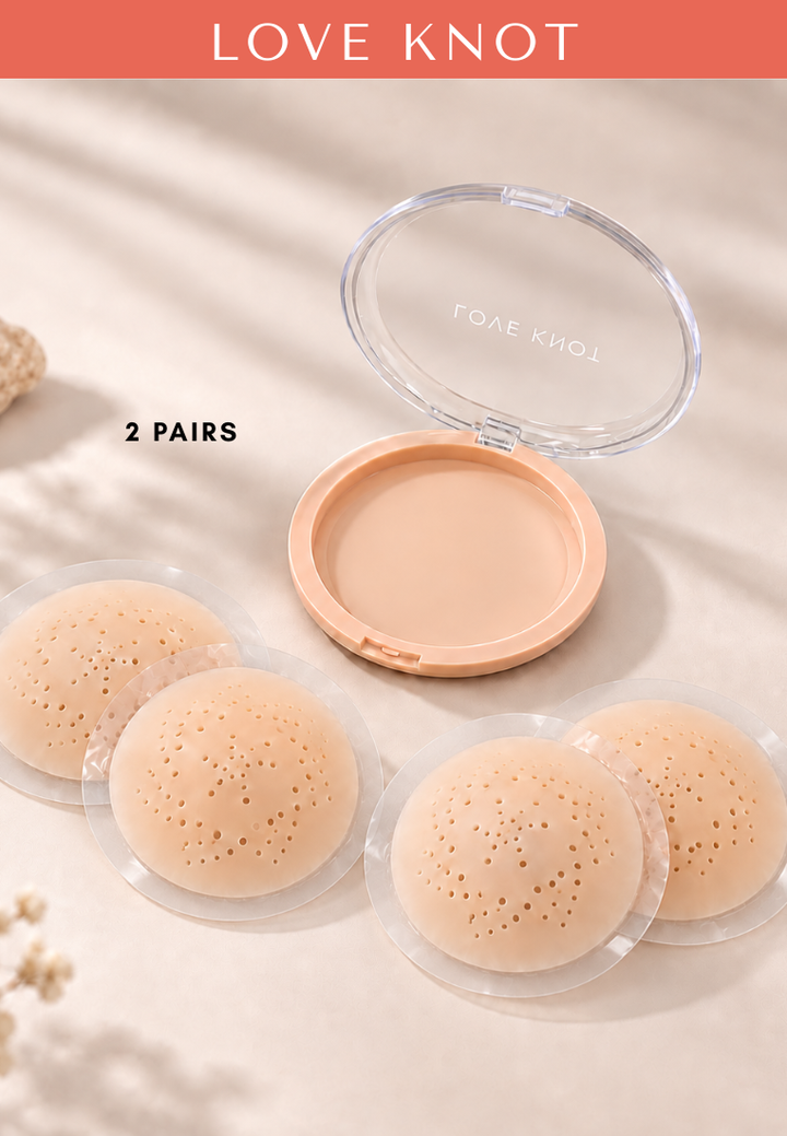 Love Knot AirBreezeTM Premium Breathable Silicone Nipple Cover