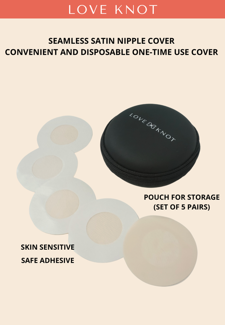 Disposable One Time Use Satin Adhesive Nipple Cover Adhesive Nipple Patch