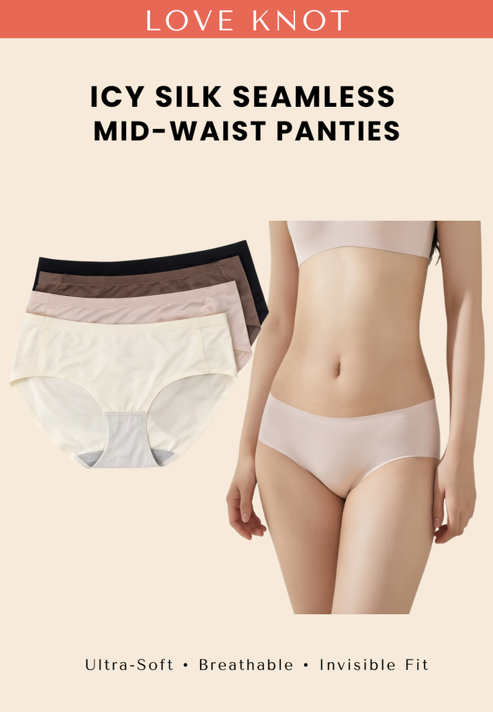 Icy Silk Seamless Mid-waist Panties