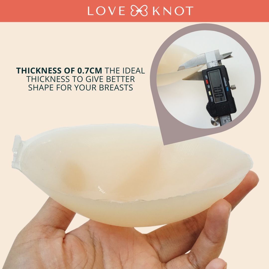 Buy Love Knot Nu Bra Seamless Invisible Reusable Adhesives Push Up