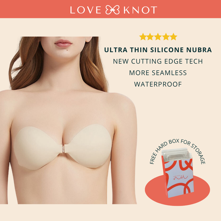 Cup A-D Premium Ultra Thin Silicone Seamless Waterproof Adhesive Nubra