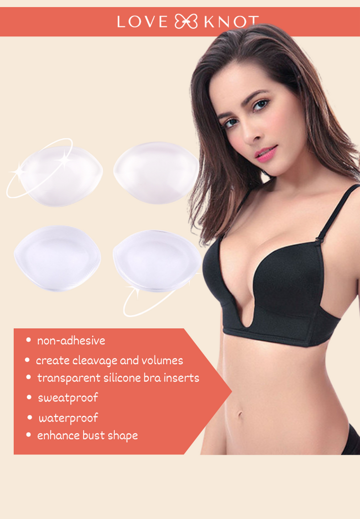 Silicone Transparent Bra Padding or Bra Inserts