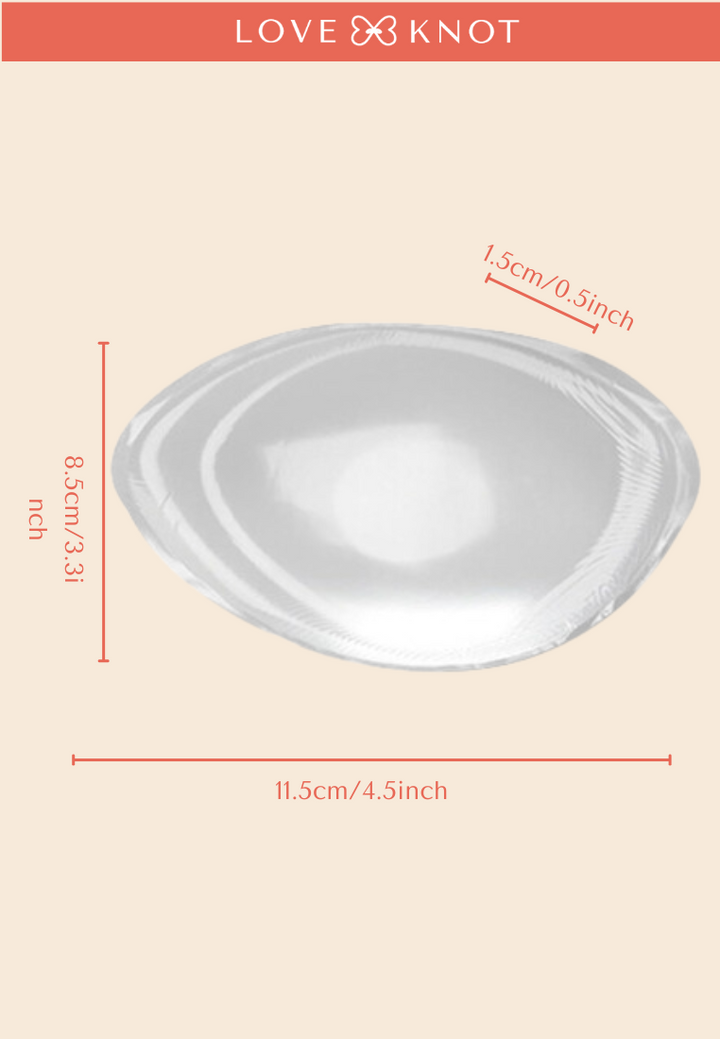 Silicone Transparent Bra Padding or Bra Inserts