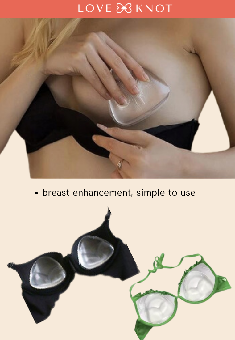 Silicone Triangle Transparent Bra Inserts Push Up Pad Enhancer