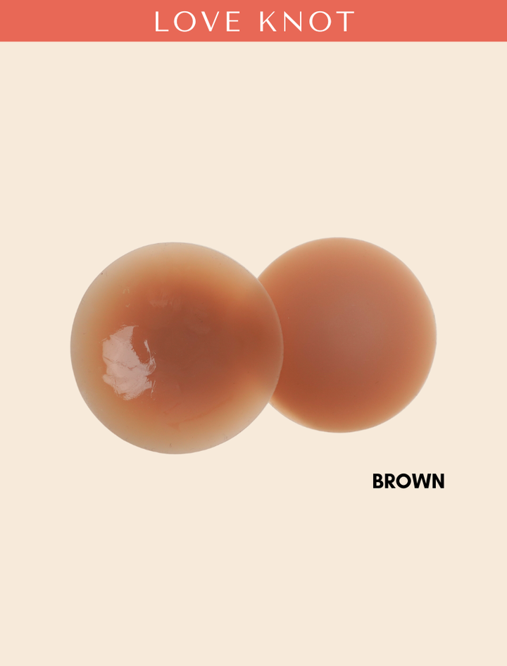 8cm Reusable Adhesive Skin Friendly Breathable Sticker Bra Invisible Solid Silicone Nipple Patch Cover (Round Shape)