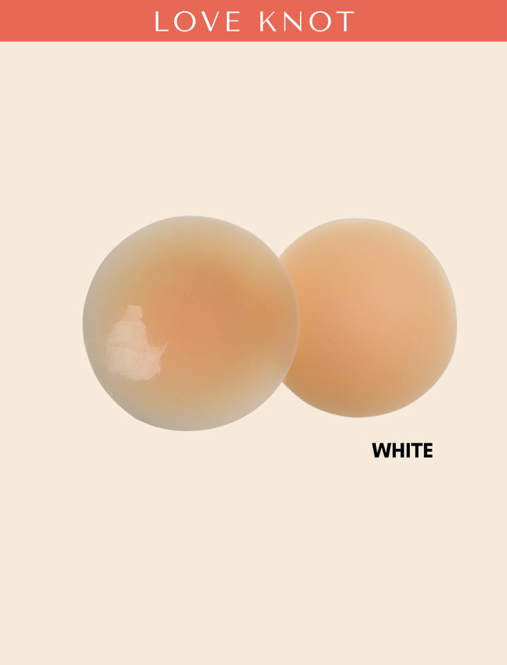 8cm Reusable Adhesive Skin Friendly Breathable Sticker Bra Invisible Solid Silicone Nipple Patch Cover (Round Shape)