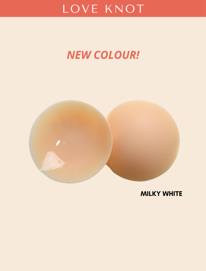 8cm Reusable Adhesive Skin Friendly Breathable Sticker Bra Invisible Solid Silicone Nipple Patch Cover (Round Shape)