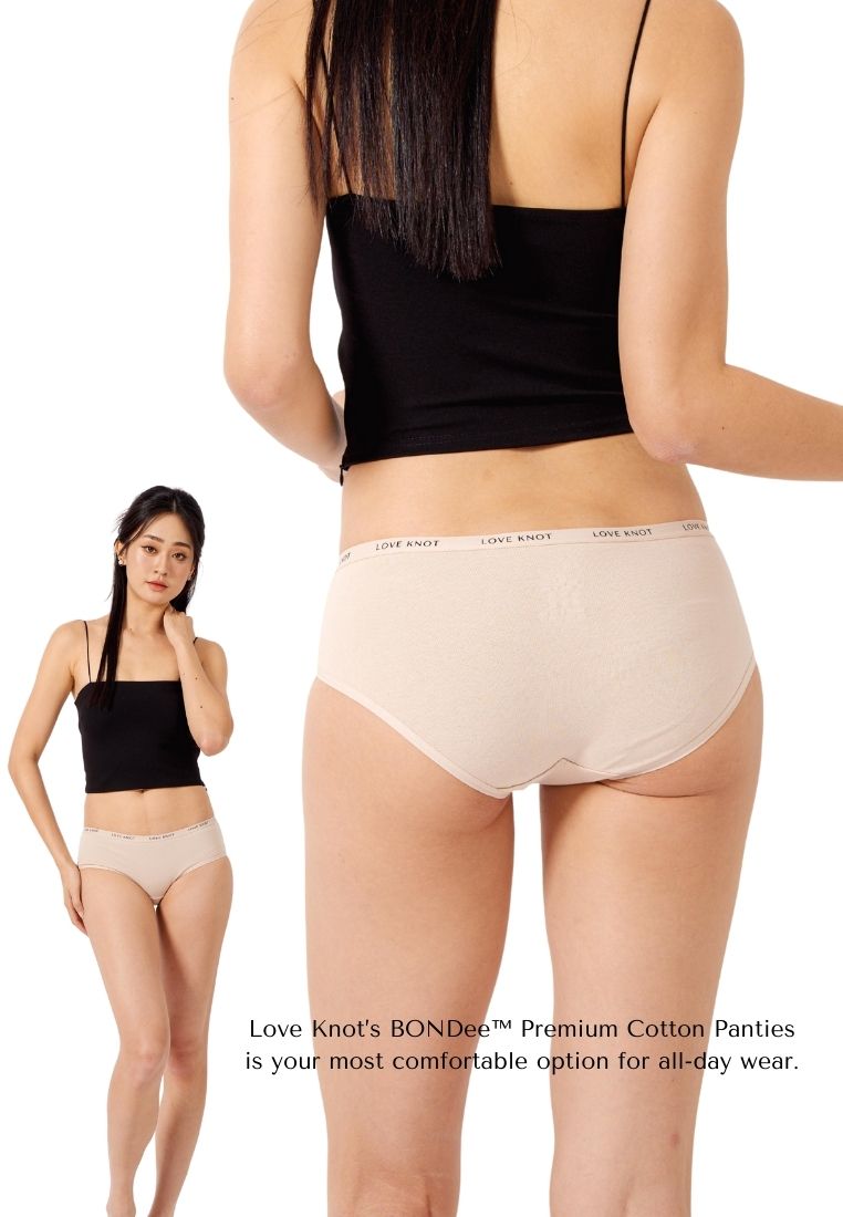 BONDee™ Premium Cotton Panties 2in1 Pack (Beige)