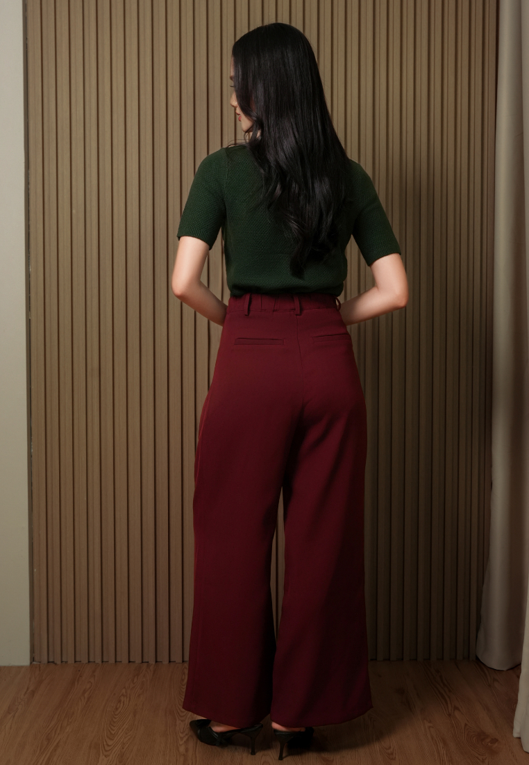 Cressie Textured Knit Top (Emerald Green)