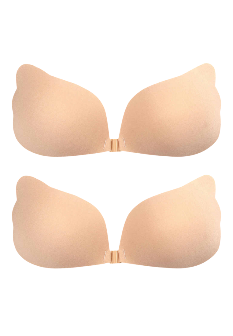 [Imperfect Quality] Love Knot Cup A-F Seamless Invisible Adhesive Angel Wing Nubra Push Up Stick On Wedding Silicon Bra