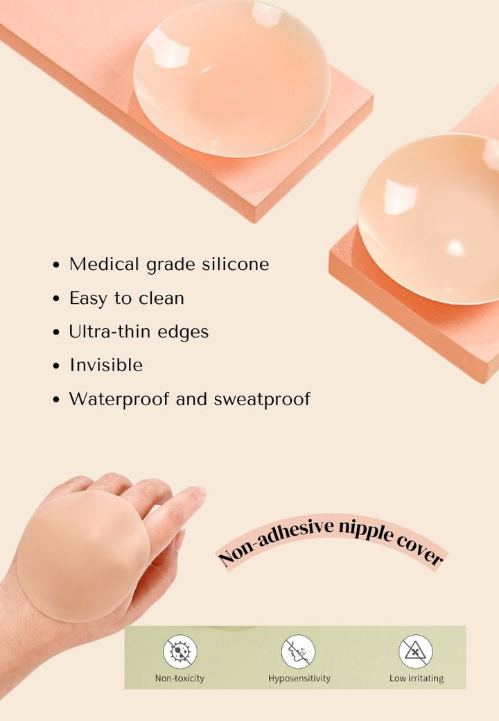 Medical Grade Non-Adhesive Silicone Nipple Covers