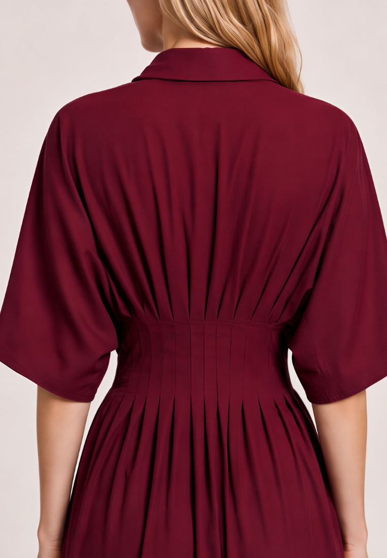 Love Knot Melissa dress, back view showing shoulder fit and skirt fall