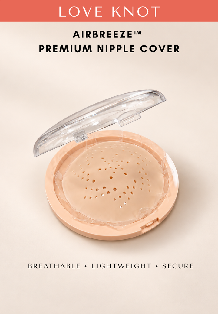 Love Knot AirBreezeTM Premium Breathable Silicone Nipple Cover
