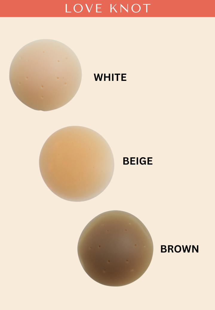 Perforated 8cm Reusable Adhesive Skin Friendly Breathable Sticker Bra Invisible Solid Silicone Nipple Patch Cover (Beige)