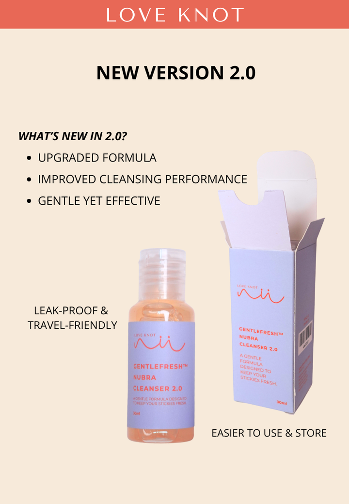 Love Knot Gentlefresh™ Bra Nubra Adhesive Product Cleanser