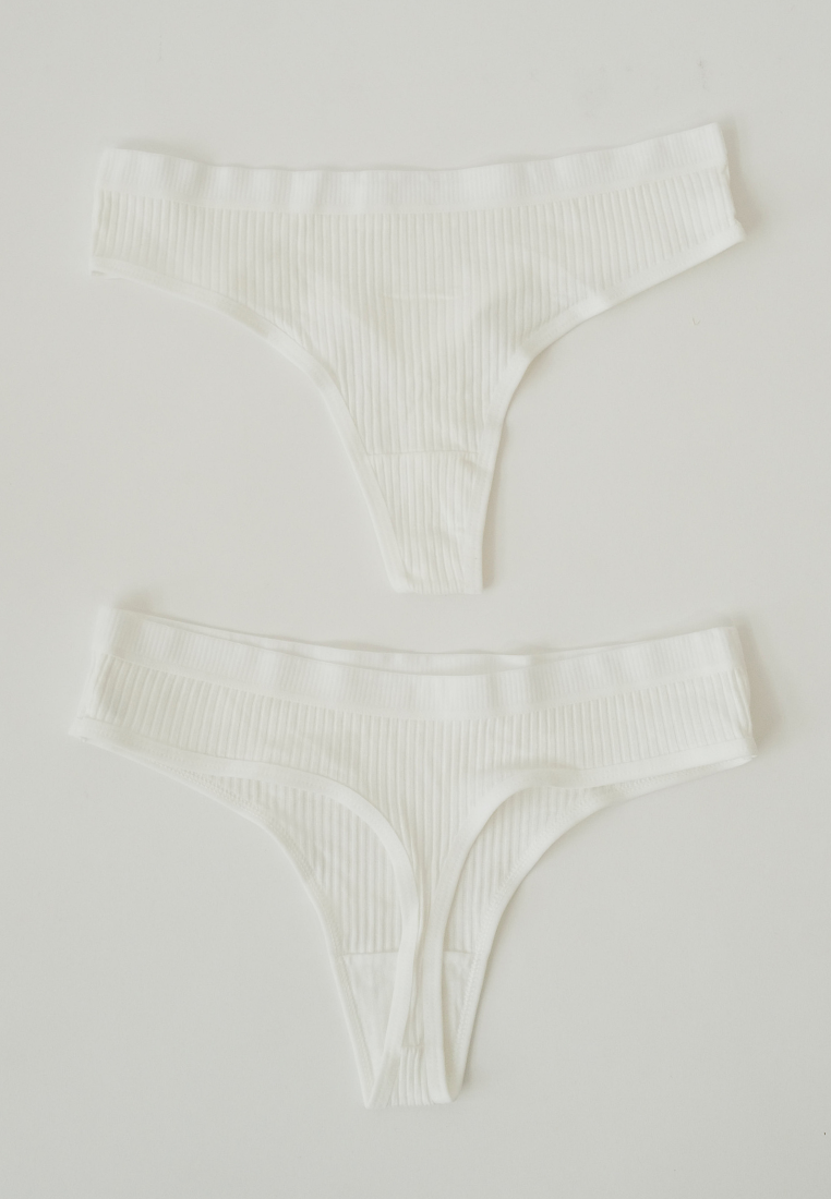 Ribbed Invisible Thongs Panties Underwear