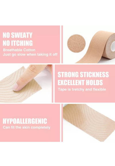 Breathable Waterproof Invisible Breast Lifting Body Tape Roll