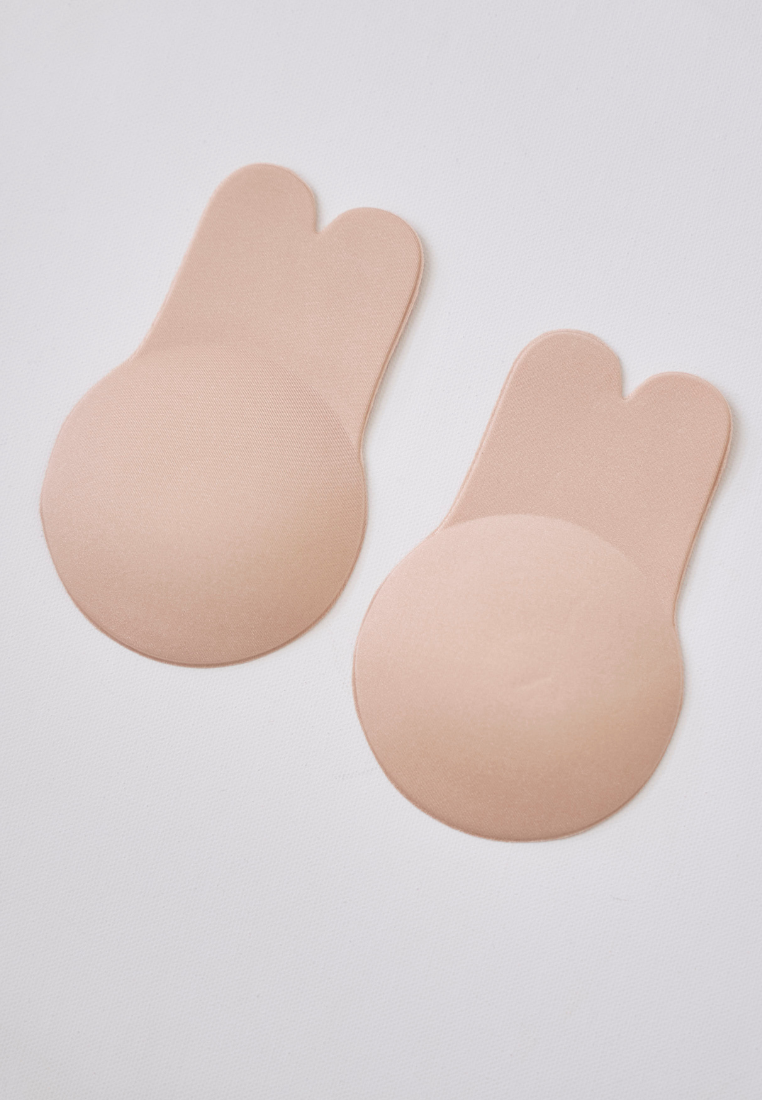 Adhesive Reusable Breast Lift Up Stick On Invisible Bra Nubra (Beige)